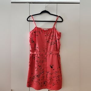 A-line Coral Summer Dress by Rachel Roy